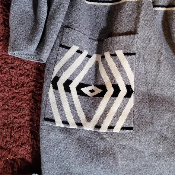 Rachel Zoe Very nice knit jacket sweater with hood and waist tie - Picture 2 of 8